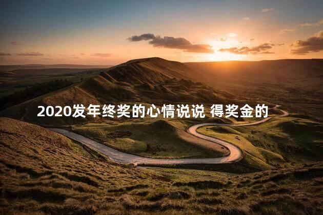 2020发年终奖的心情说说 得奖金的心情的句子